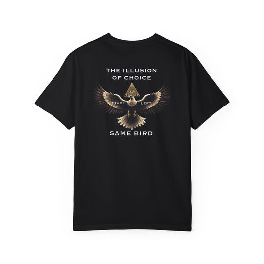 Illusion of choice black Unisex Garment-Dyed T-shirt
