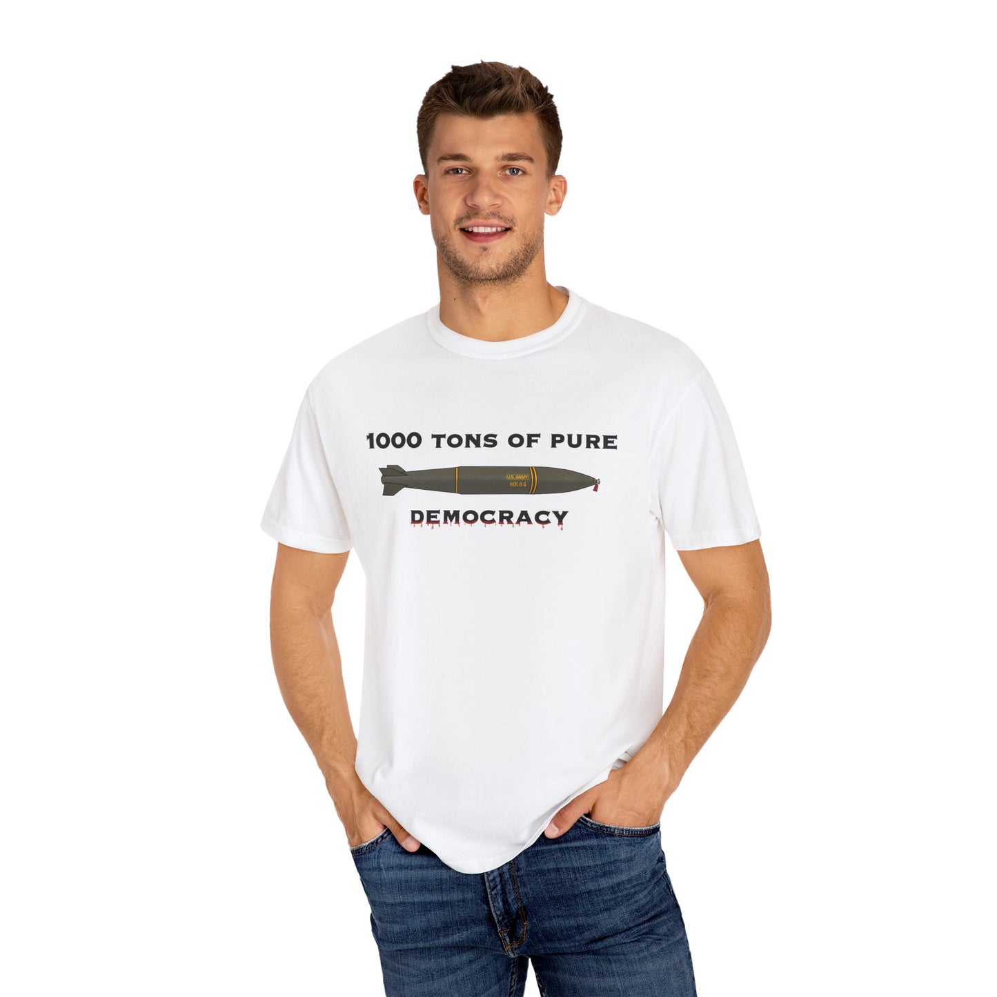 Pure Democracy Unisex Garment-Dyed T-shirt